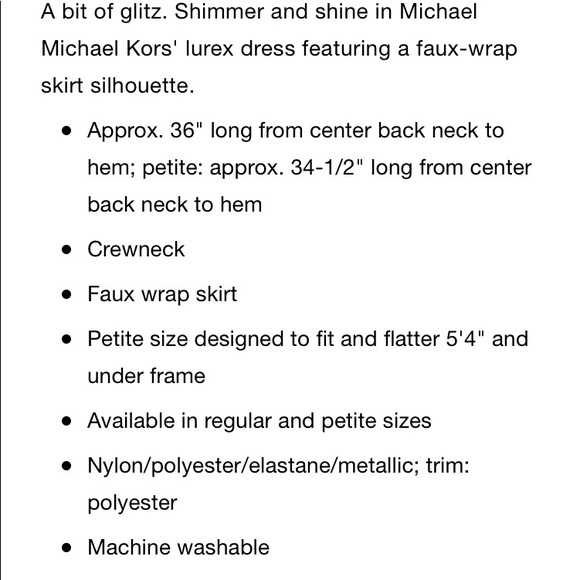 MK Gunmetal Mini Wrap dress - Picture 7 of 7